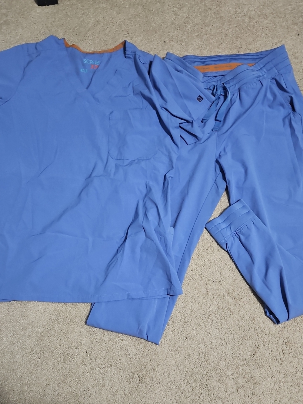 Light Blue Women's Scrub Joggers - Unbranded Comfort Fit